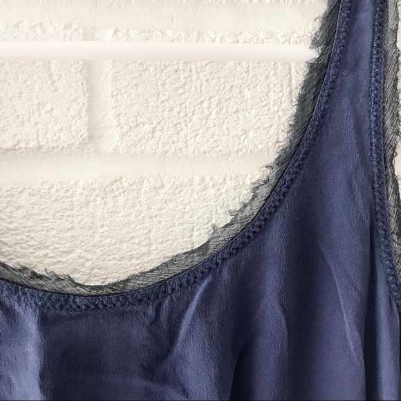 Club Monaco Silk Sundress Blue XS - Picture 2 of 5